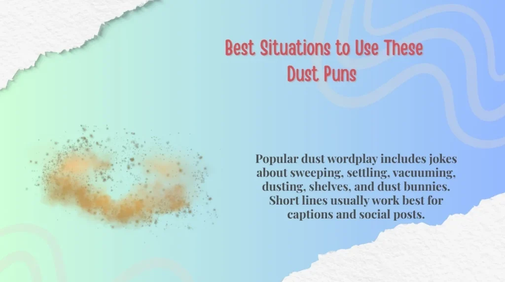  Best Situations to Use These Dust Puns