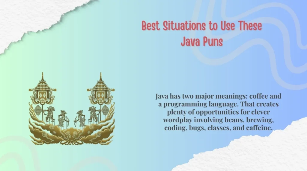 Best Situations to Use These Java Puns