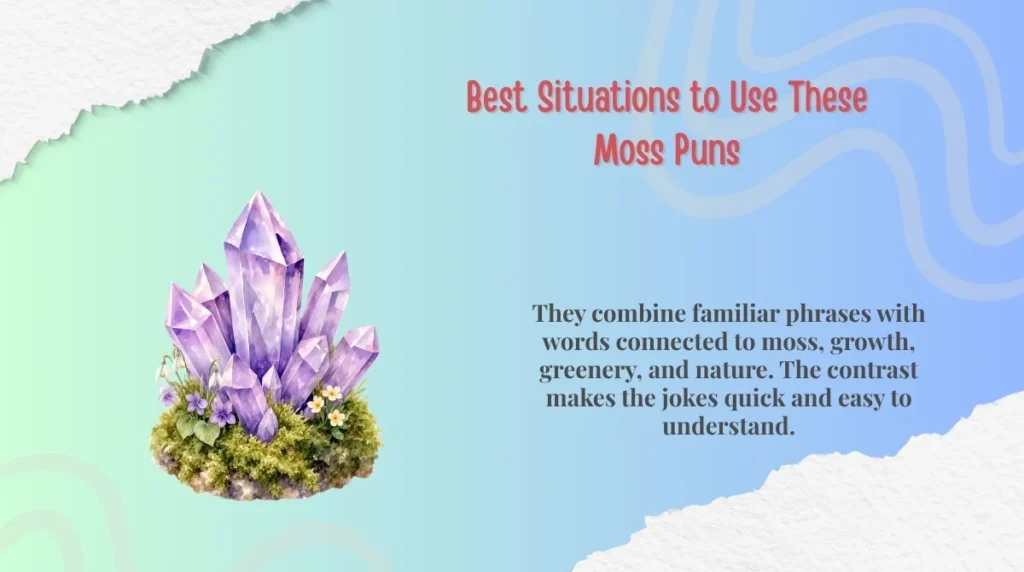 Best Situations to Use These Moss Puns