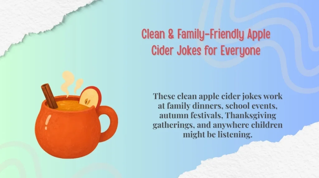 Clean & Family-Friendly Apple Cider Jokes for Everyone