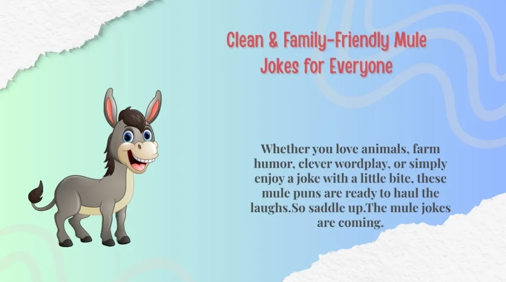 Clean & Family-Friendly Mule Jokes for Everyone