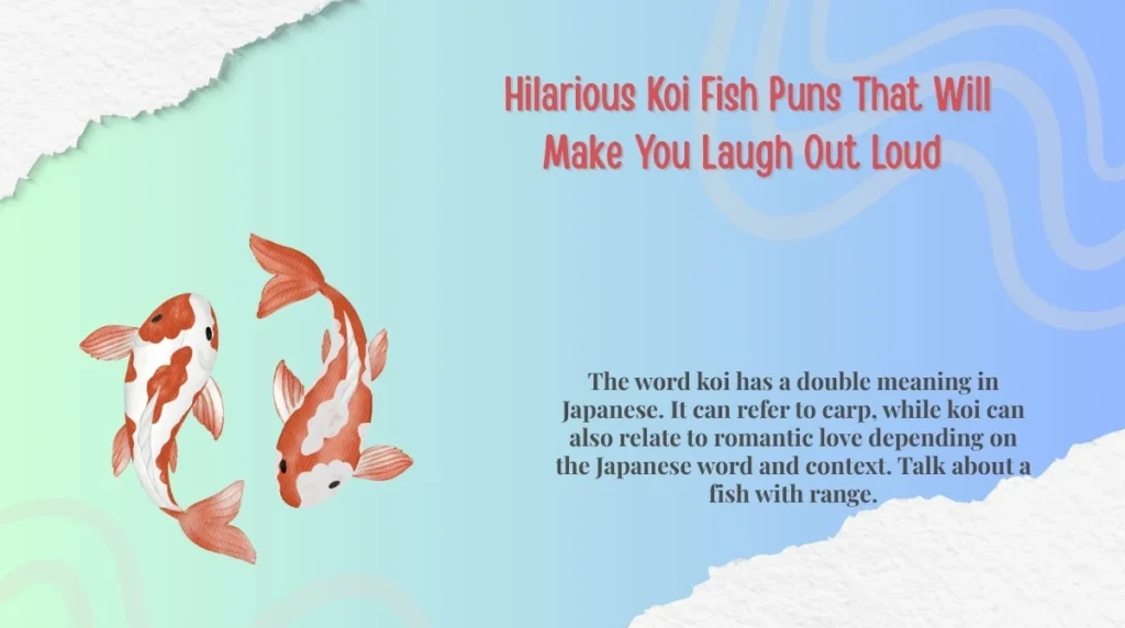  Hilarious Koi Fish Puns That Will Make You Laugh Out Loud