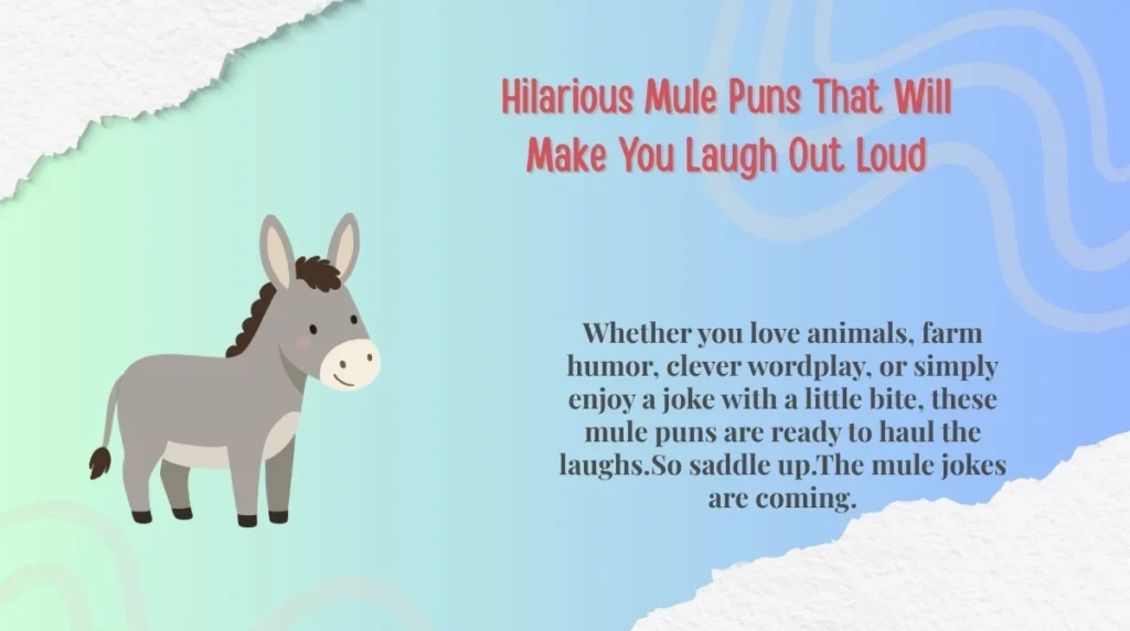 Hilarious Mule Puns That Will Make You Laugh Out Loud