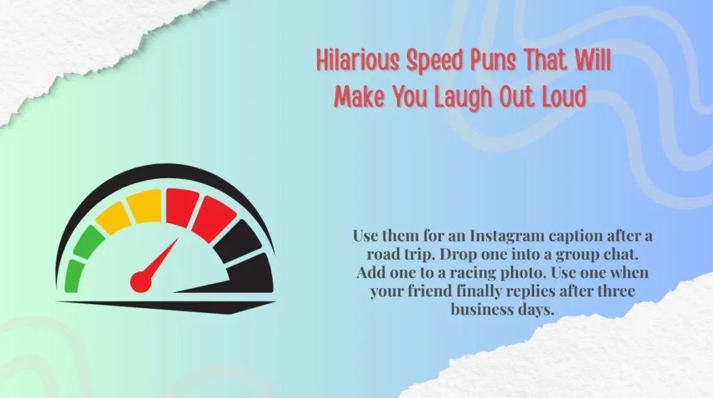 Hilarious Speed Puns That Will Make You Laugh Out Loud