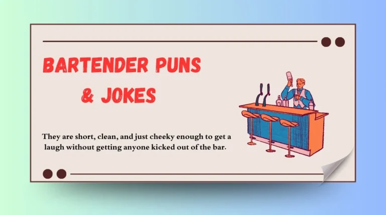 Bartender Puns & Jokes