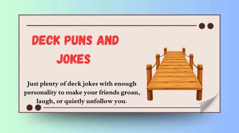 Deck Puns and Jokes