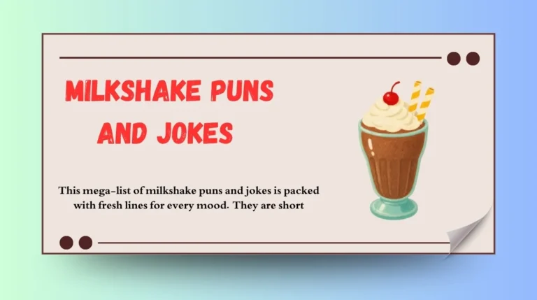 Milkshake Puns and Jokes
