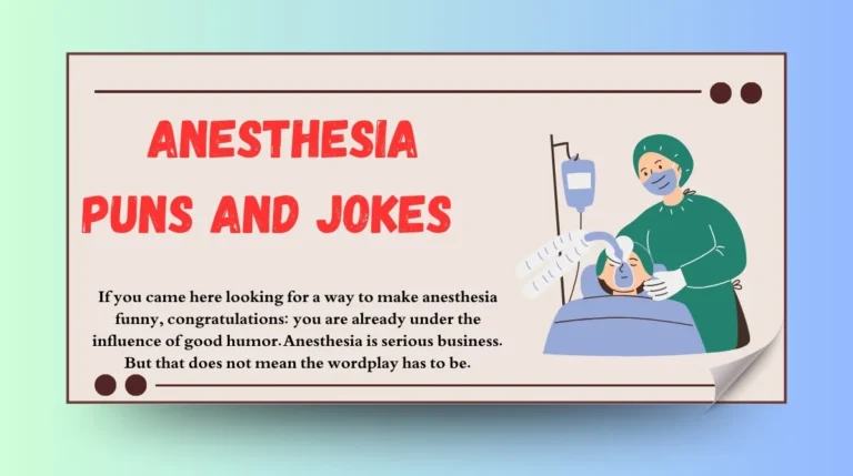 Anesthesia Puns and Jokes