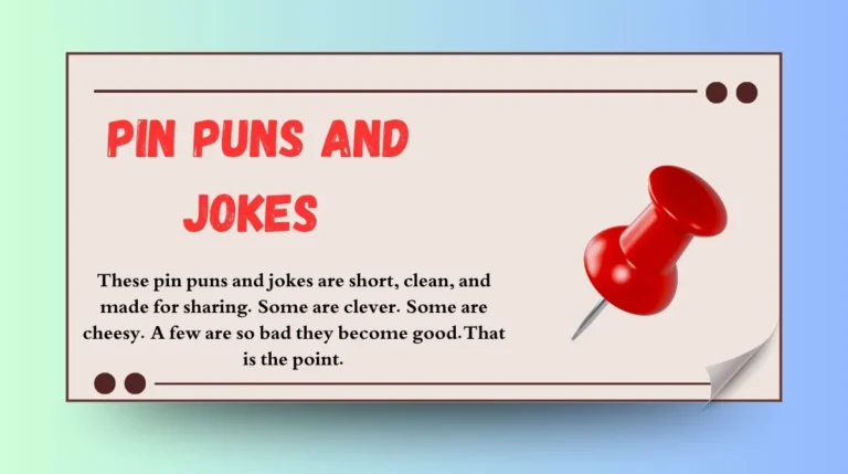 Pin Puns and Jokes